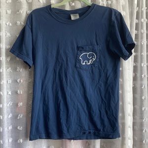 Navy ivory ella shirt